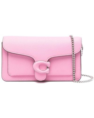 COACH Tabby Leren Crossbodytas - Roze