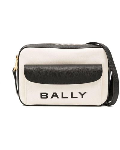Bally Bar Daniel Logo-print Crossbody Bag - Grey