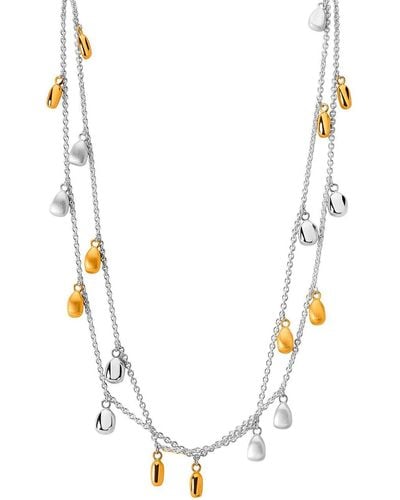 TANE MEXICO 1942 Sterling Silver And 23kt Yellow Gold Vermeil Alma Necklace - Metallic