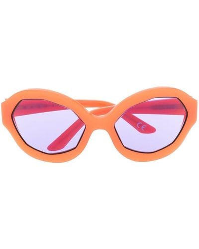 Marni Geometric-frame Tinted Sunglasses - Red