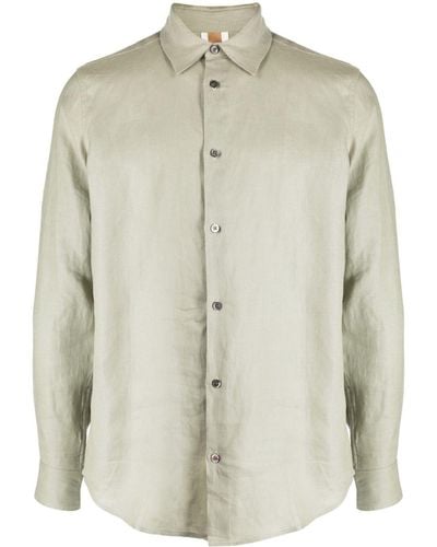 CHE Button-up Linen Shirt - Natural