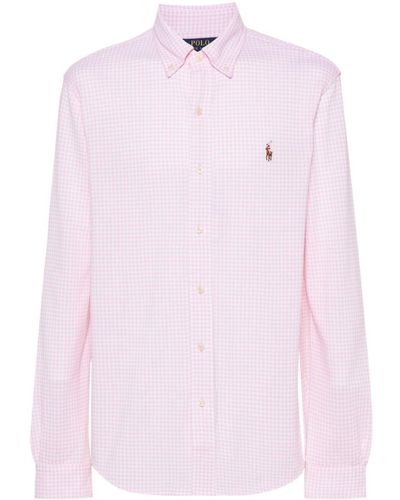 Polo Ralph Lauren Chemise en coton à carreaux - Rose