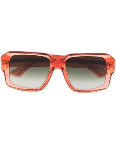 Cutler and Gross Eckige Sonnenbrille mit Farbverlauf - Orange