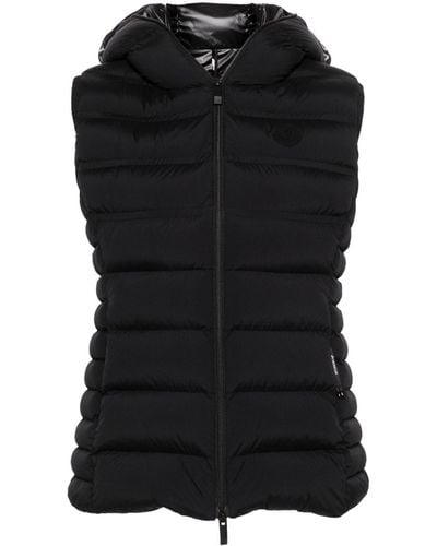 Moncler Logo-Patch Quilted Gilet - Black