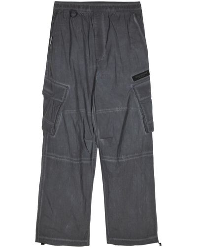 Izzue Straight-leg Cargo Trousers - Grey