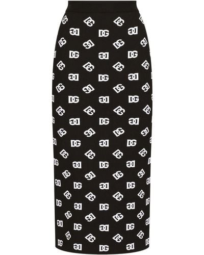 Dolce & Gabbana ニット ミニスカート - ブラック