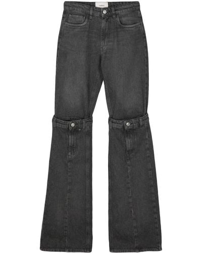 Coperni Mid-rise Wide-leg Jeans - Grey