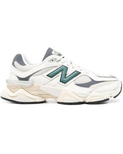 New Balance 9060 Leather Trainers - White