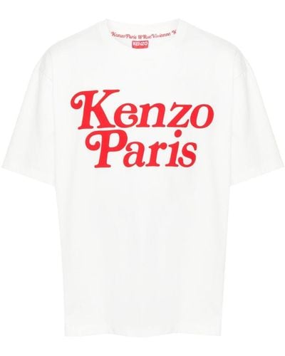 KENZO T-shirt by verdy bianco in cotone - Rosso