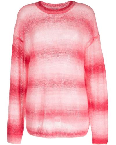 RE/DONE Striped Fine-knit Sweater - Pink