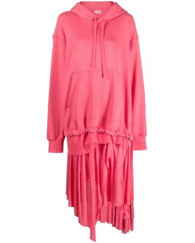 DIESEL Asymmetrische Midi-jurk - Roze