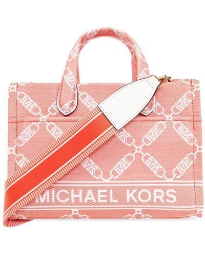 MICHAEL Michael Kors Small Gigi Jacquard Tote Bag - Pink