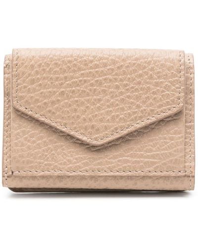 Maison Margiela Four-stitch Leather Wallet - Natural