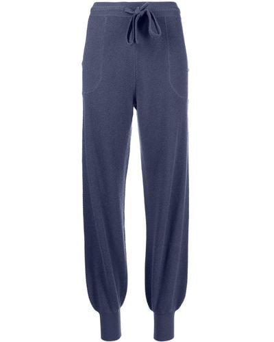 Eres Wool-cashmere Track Pants - Blue