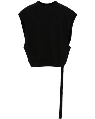 Rick Owens Jumbo Tatlin Organic Cotton Vest - Black