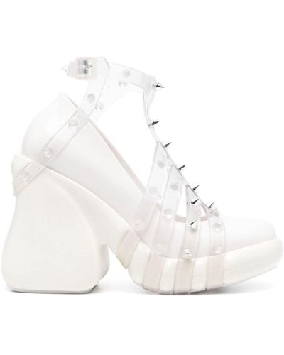 Jean Paul Gaultier X Melissa Punk Love Platform Court Shoes - White