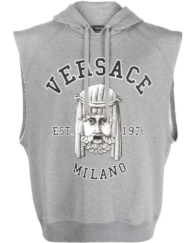 Versace Trägershirt mit Kapuze - Grau