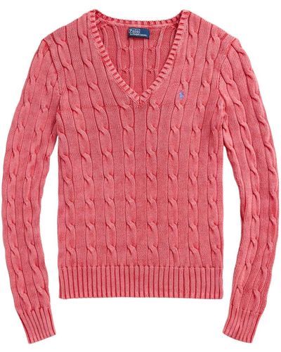 Polo Ralph Lauren ケーブルニット セーター - ピンク