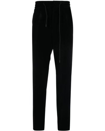 HUGO Pantalon de jogging fuselé en velours - Noir