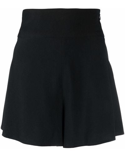 FEDERICA TOSI High-rise Fitted Shorts - Black