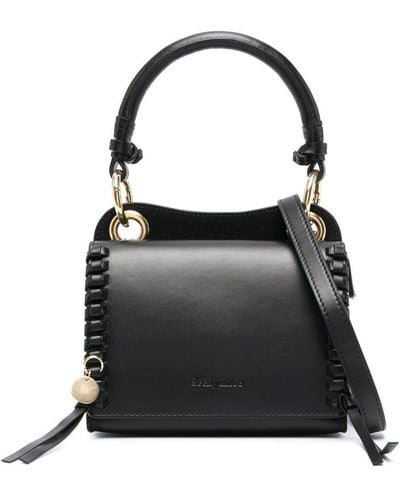 See By Chloé Leren Mini-crossbodytas - Zwart