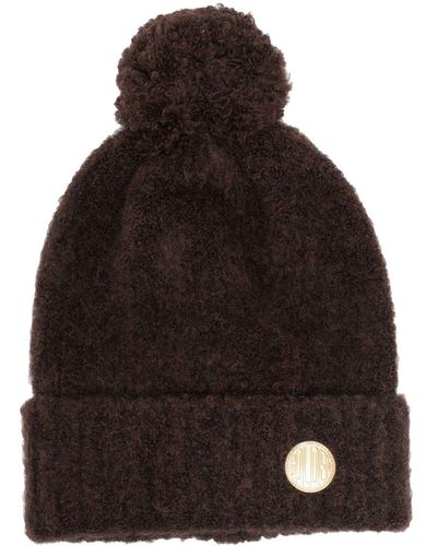 Golden Goose Journey Didi Beret With Pompom - Black