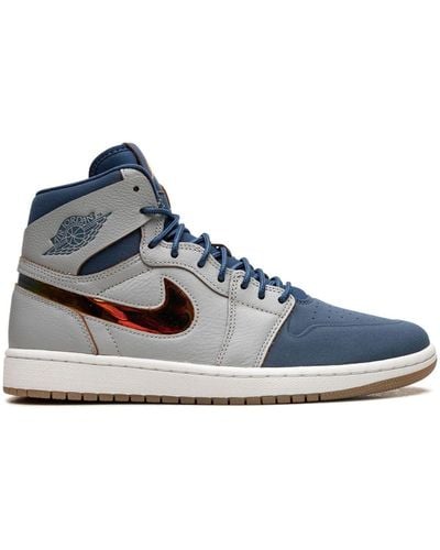 Nike Air 1 Retro High Nouveau "Dunk from Above" Sneakers - Blau