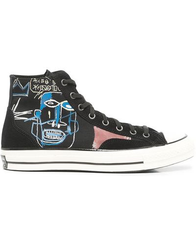 Converse X Jean-Michel Basquiat Chuck 70 Hi Sneakers - Schwarz