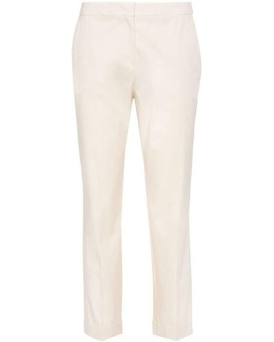 Etro Cropped Gabardine Trousers - Natural