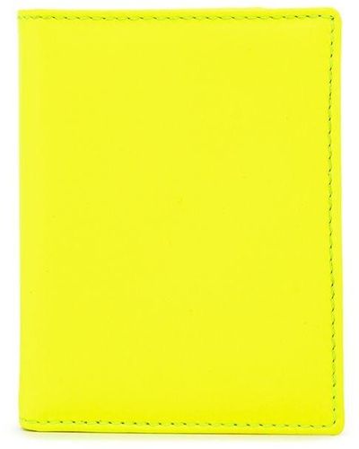 Comme des Garçons Tarjetero con diseño colour block - Amarillo