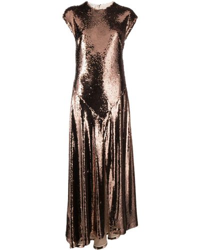 Philosophy Di Lorenzo Serafini Pleated Sequinned Gown - Pink