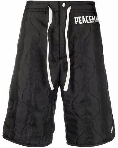 OAMC Pantalones cortos con logo bordado - Negro