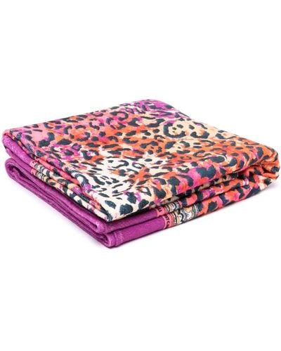 Just Cavalli Leopard-print Beach Towel - Pink