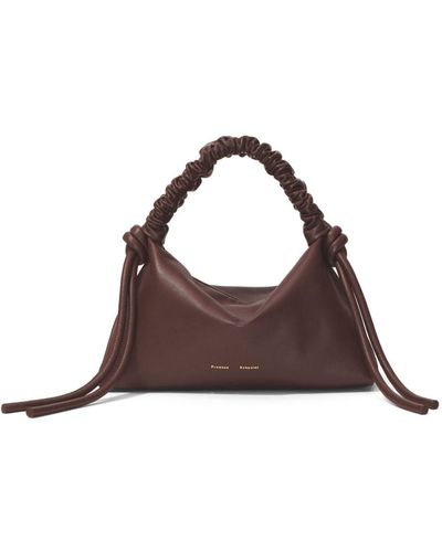 Proenza Schouler Drawstring Leather Mini Bag - Brown