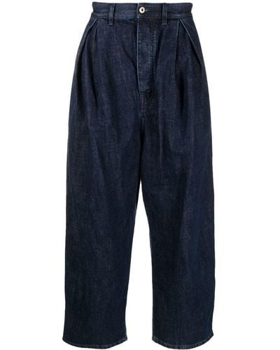 Loewe Pantaloni con cavallo basso - Blu