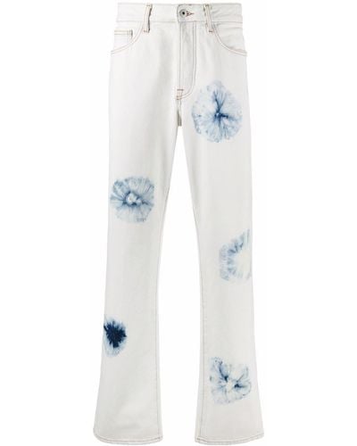 Marcelo Burlon Jeans Met Tie-dye Print - Wit