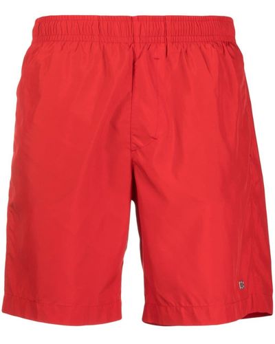 Givenchy 4g Plaque Swim Shorts - Red