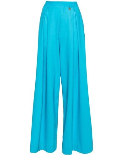 GIUSEPPE DI MORABITO High-waisted wide-leg trousers - Azul