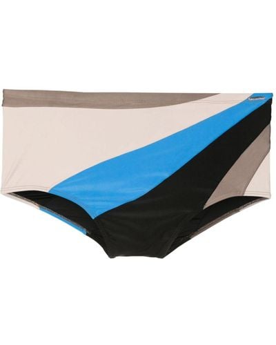 Amir Slama X Mahaslama Colour-block Swim Shorts - Blue
