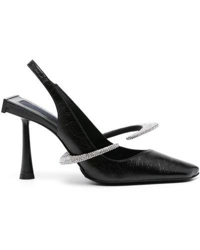 Benedetta Bruzziches Elsa 100mm Crystal-embellished Court Shoes - Black