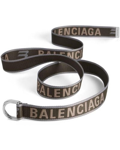 Balenciaga D-ring Logo-jacquard Belt - Green