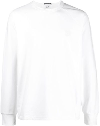 C.P. Company Klassisches Langarmshirt - Weiß