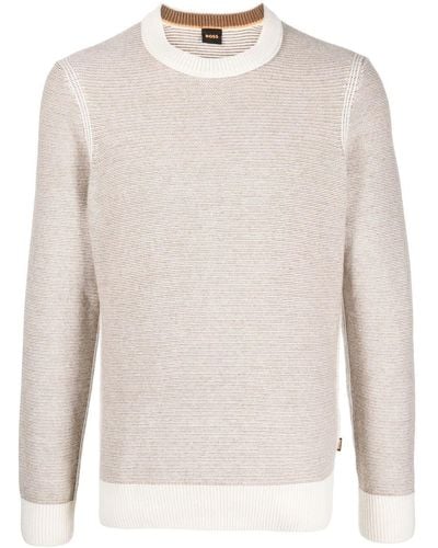 obligat det kan Reklame White BOSS by HUGO BOSS Sweaters and knitwear for Men | Lyst