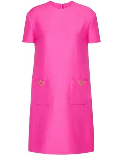 Valentino Garavani Crepe Couture Minidress - Pink