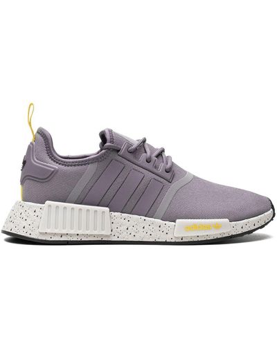 adidas NMD_R1 Trace Grey/Yellow Sneakers - Lila