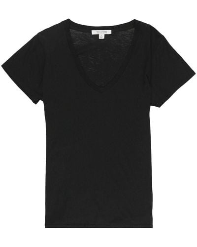 Nili Lotan T-shirt Met V-hals - Zwart