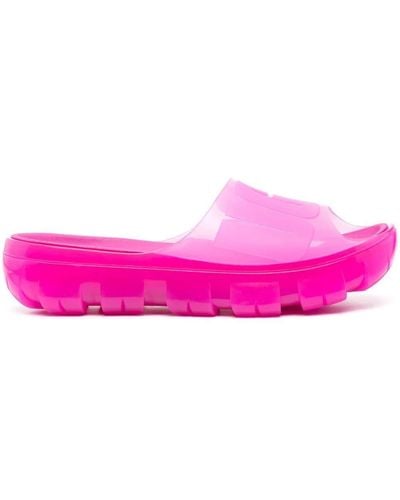 UGG Jella Clear Platform Slides - Pink