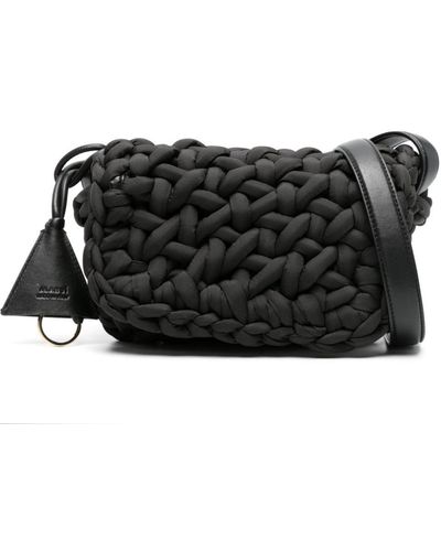 Alanui Icon Interwoven-design Crossbody Bag - Black