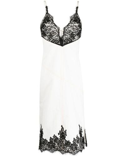 3.1 Phillip Lim Floral-lace Denim Dress - Black