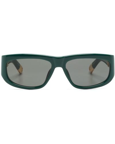 Jacquemus Gafas de sol con montura rectangular - Verde